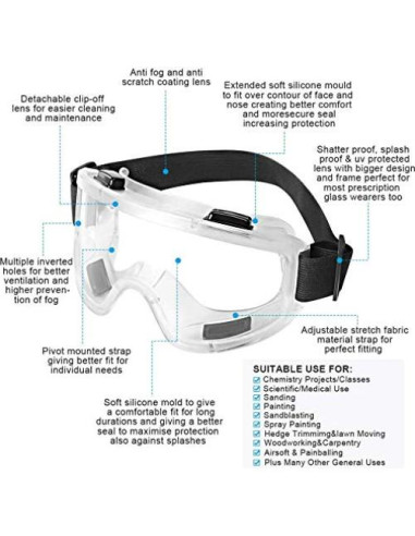 Media Máscara de Protección BAOMAO con Filtros y Accesorios