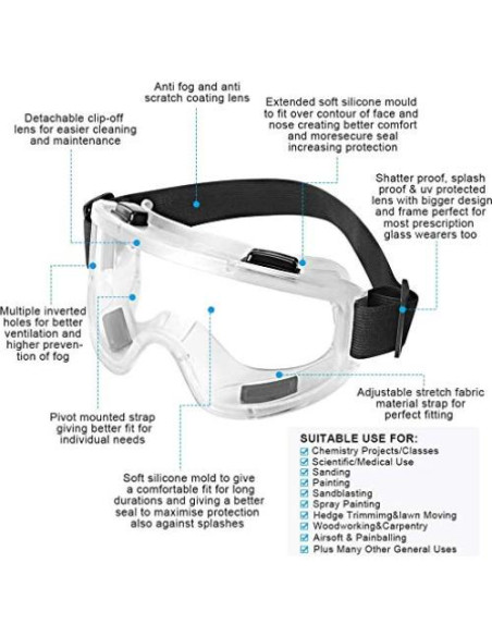 Media Máscara de Protección BAOMAO con Filtros y Accesorios