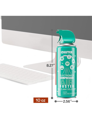 Limpiador de Aire Comprimido iDuster 3PCS - 1.2kg para Electrónica