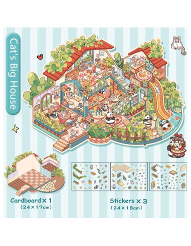 Set de Stickers 3D Reutilizables Wnqou - Casa y Fiesta