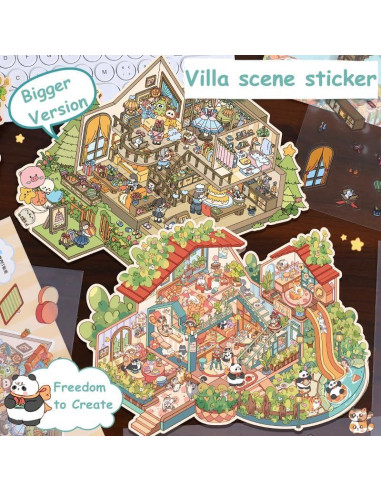 Set de Stickers 3D Reutilizables Wnqou - Casa y Fiesta