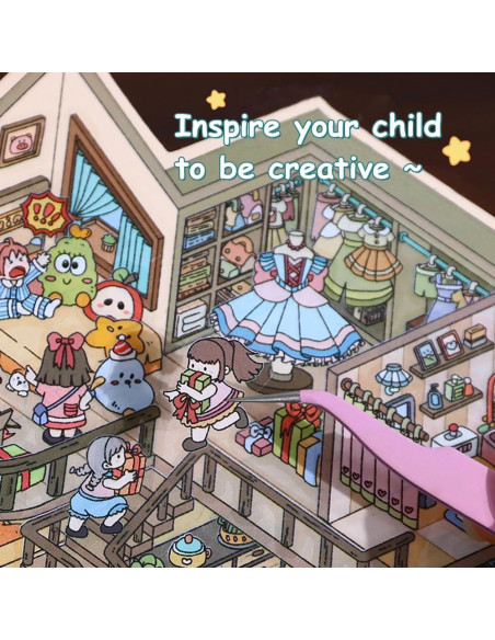 Set de Stickers 3D Reutilizables Wnqou - Casa y Fiesta