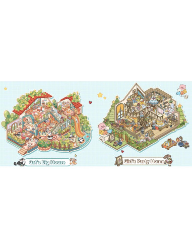 Set de Stickers 3D Reutilizables Wnqou - Casa y Fiesta