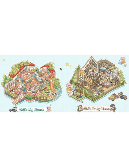 Set de Stickers 3D Reutilizables Wnqou - Casa y Fiesta