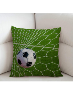 Funda de Almohada Decorativa Swono 45x45 cm Fútbol Rústica 2