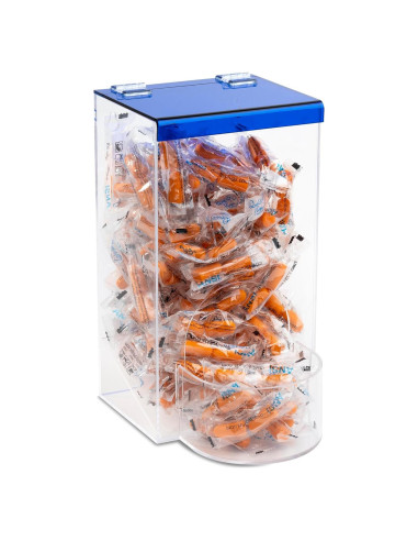 Soporte de Almacenamiento Acrílico IneVibe 26.67cm con Tapa Azul