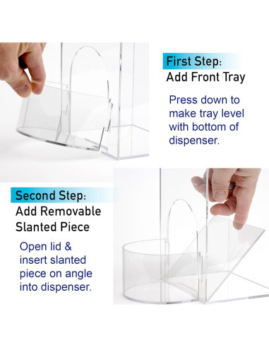 Soporte de Almacenamiento Acrílico IneVibe 26.67cm con Tapa Azul