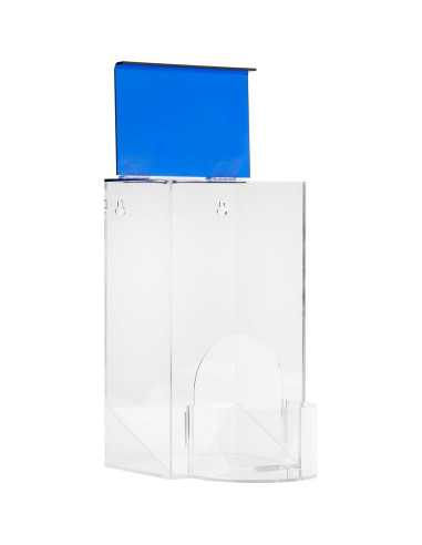 Soporte de Almacenamiento Acrílico IneVibe 26.67cm con Tapa Azul