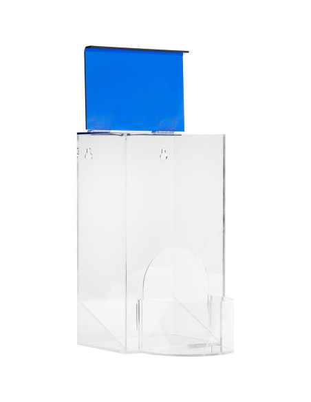 Soporte de Almacenamiento Acrílico IneVibe 26.67cm con Tapa Azul