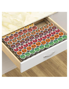Soporte para Cápsulas de Café Kssiaz Negro Expandible 35-70 Unidades