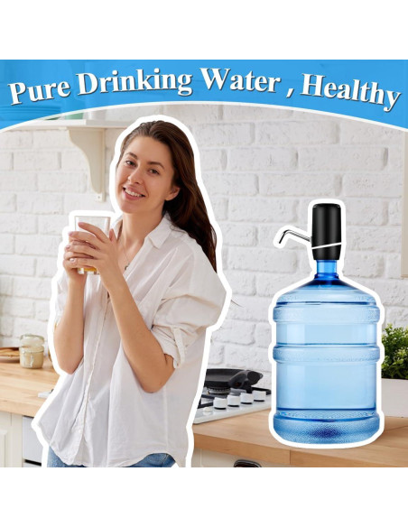 Dispensador de Agua Eléctrico Beyio 5 Galones Batería Recargable Dispensador de Agua Eléctrico Beyio 5 Galones Batería Recargable