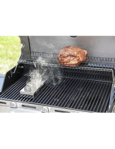 Caja de Ahumador de Acero Inoxidable Char-Broil 23.5 cm 2