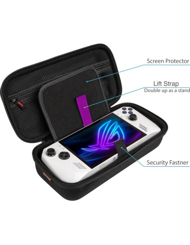Bolsa de transporte ButterFox para ASUS Rog Ally X - Negro/Púrpura