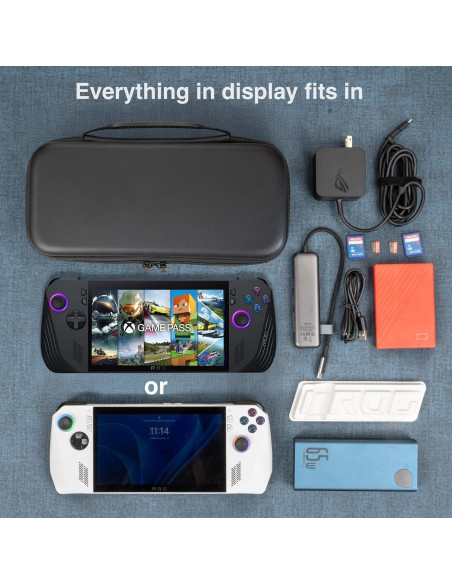 Bolsa de transporte ButterFox para ASUS Rog Ally X - Negro/Púrpura