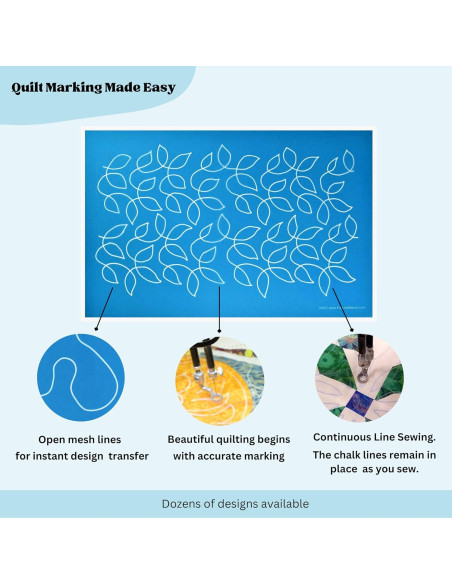 Plantilla de Acolchado Hancy Creations 30462 - Grandes Hojas