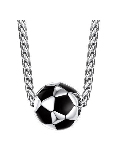 Collar de Acero Inoxidable para Hombre Bestyle - Balón de Fútbol