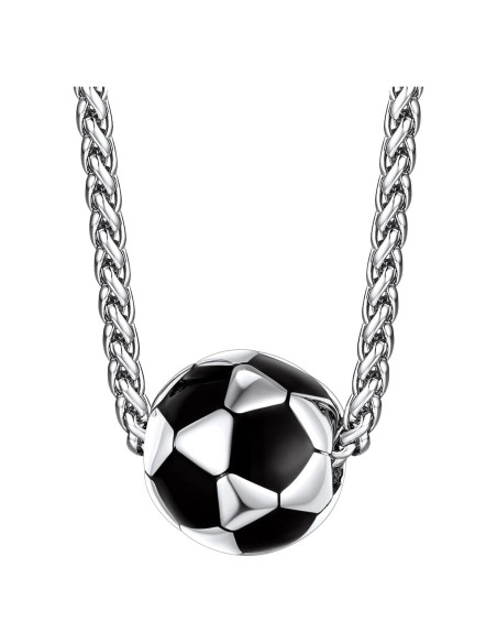 Collar de Acero Inoxidable para Hombre Bestyle - Balón de Fútbol