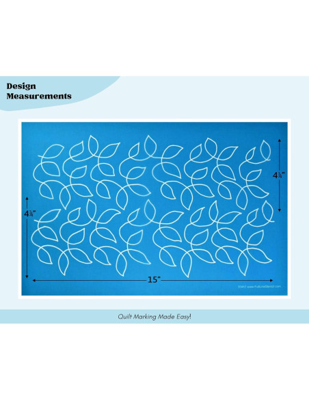 Plantilla de Acolchado Hancy Creations 30462 - Grandes Hojas
