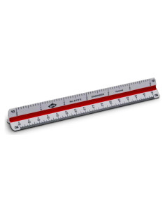 Regla Triangular Métrica ALVIN 610E 15.24 cm para Ingenieros
