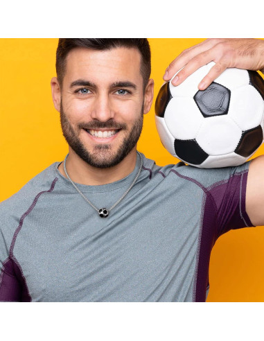 Collar de Acero Inoxidable para Hombre Bestyle - Balón de Fútbol