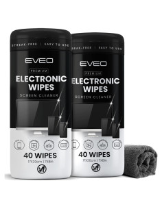 Toallitas Limpiadoras Electrónicas EVEO - 80 Unidades + Paño