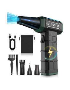 Soplador de Aire Comprimido EOUMJE W08 Verde 150,000RPM