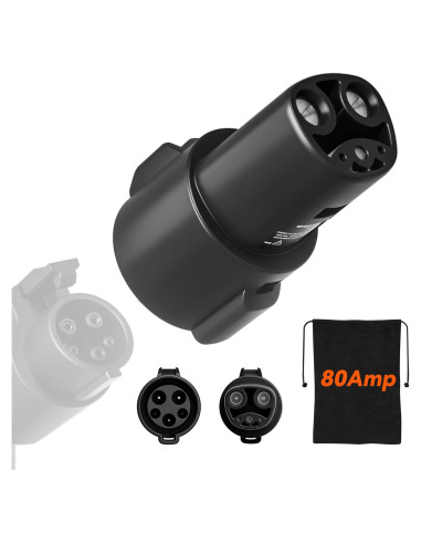 Adaptador Cargador J1772 a Tesla WOLFBOX 80A 240V Portátil