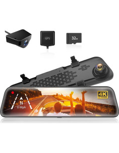 Cámara de Espejo WOLFBOX G840S 4K y Dash X5 2.5K 2