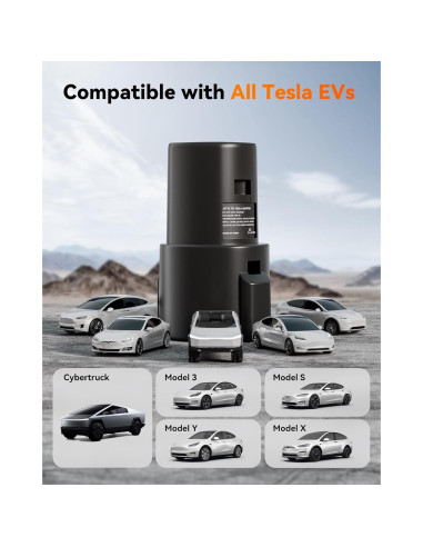 Adaptador Cargador J1772 a Tesla WOLFBOX 80A 240V Portátil