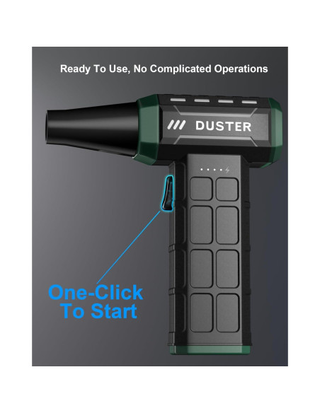 Soplador de Aire Comprimido EOUMJE W08 Verde 150,000RPM