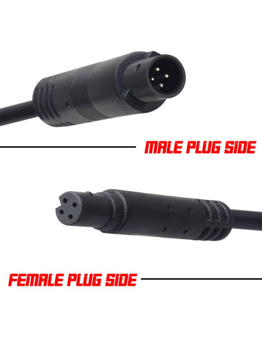 Cable de Extensión 4 Pines YiePhiot 2m para Cámara de Respaldo