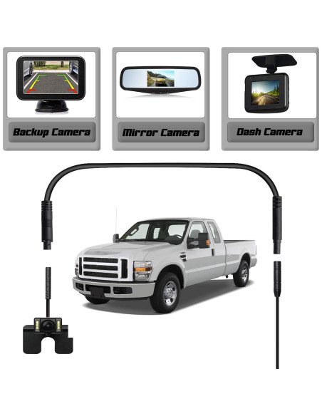 Cable de Extensión 4 Pines YiePhiot 2m para Cámara de Respaldo