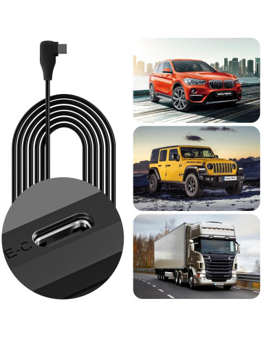 Cámara de Salpicadero 4K WOLFBOX i17 + Kit de Cableado Duro