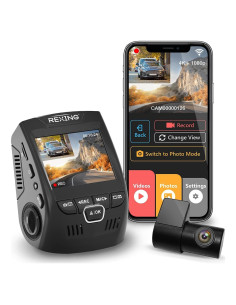 Cámara Dash Rexing V1P 4K Doble Canal Wi-Fi 170