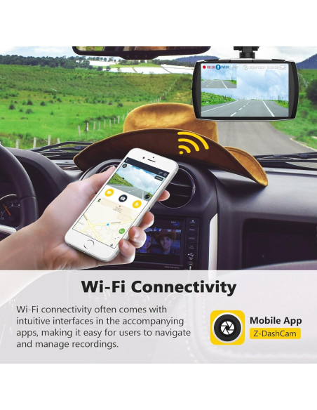 Cámara de tablero Z-Edge T4 Dual 4K 2K+1080P WiFi