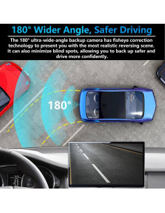 Cámara de Respaldo BSNOVT 1080P IP69K Visión Nocturna 180 2