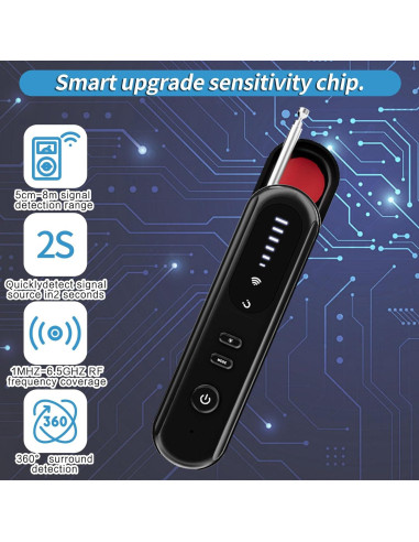 Detector de Cámaras Ocultas OneBird T01 - Detección 1MHz a 6.5GHz