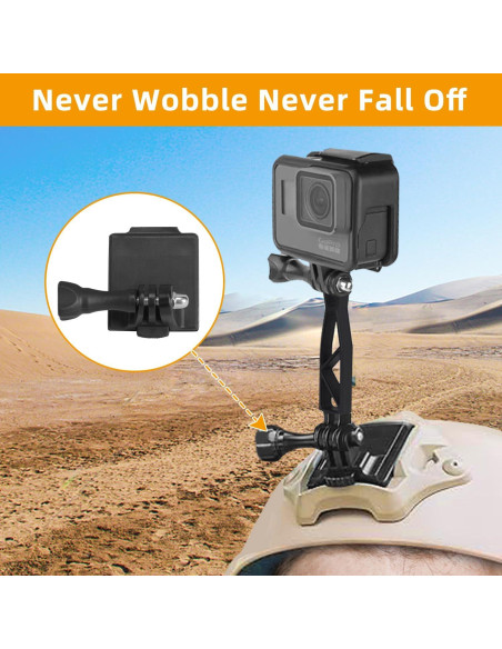 Soporte para casco GoPro BOOIU NVG ajustable para cámaras de acción