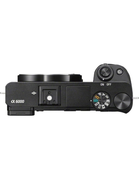 Cámara Digital Sony Alpha a6000 24.3MP Wi-Fi con Lente Zoom 18-55mm y 55-210mm (Renovada)