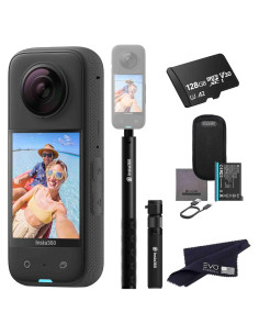 Cámara de acción 360 Insta360 X3 48MP 5.7K con 128GB