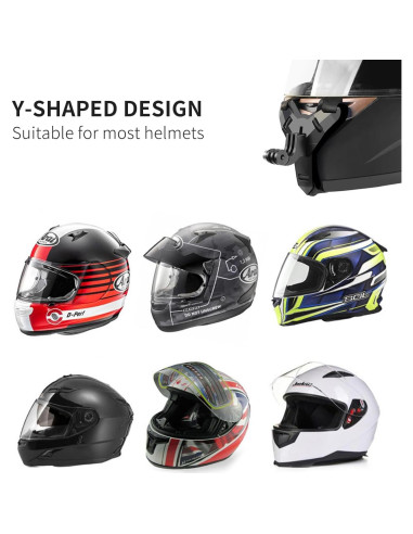 Soporte de Barbilla para Casco Moto GoPro Hero 13/12/11/10/9/8/7