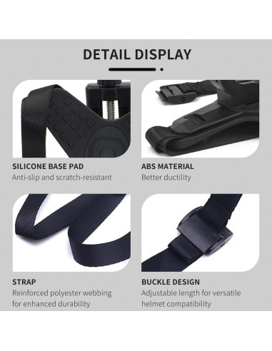 Soporte de Barbilla para Casco Moto GoPro Hero 13/12/11/10/9/8/7