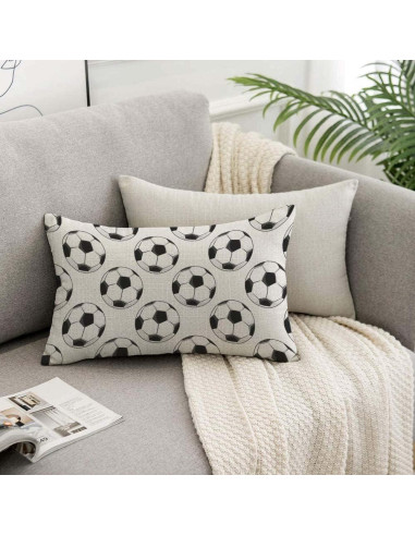 Funda de Almohada Rectangular TKS MITLAN 30x50 cm Patrón Fútbol