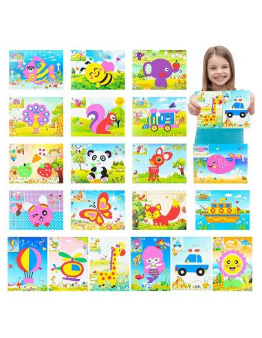 Kit de Manualidades Mosaico MALLMALL6 - 20 Piezas para Niños