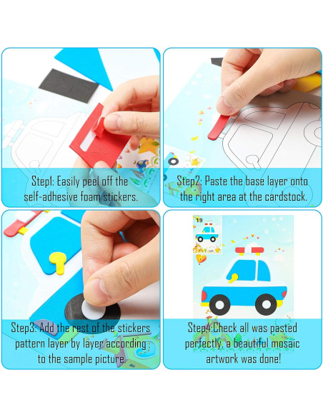 Kit de Manualidades Mosaico MALLMALL6 - 20 Piezas para Niños