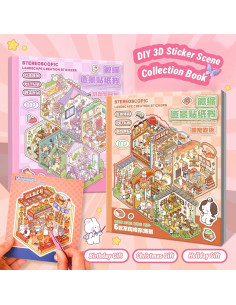 Kit de Stickers 3D Reutilizables DSNJPZX para Adultos y Niños 2