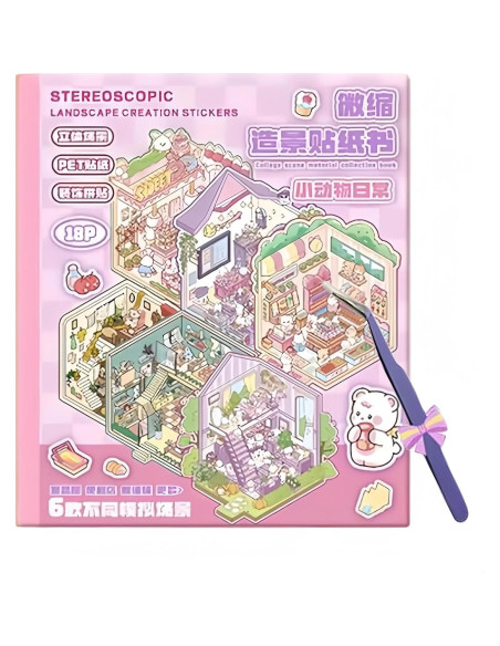 Kit de Stickers 3D Reutilizables DSNJPZX para Adultos y Niños