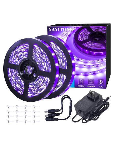 Tira de Luz Negra LED 12V 12m 720 LEDs Flexible YYT