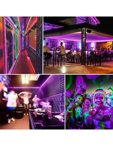 Tira de Luz Negra LED 12V 12m 720 LEDs Flexible YYT