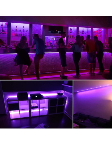 Tira de Luz Negra LED 12V 12m 720 LEDs Flexible YYT